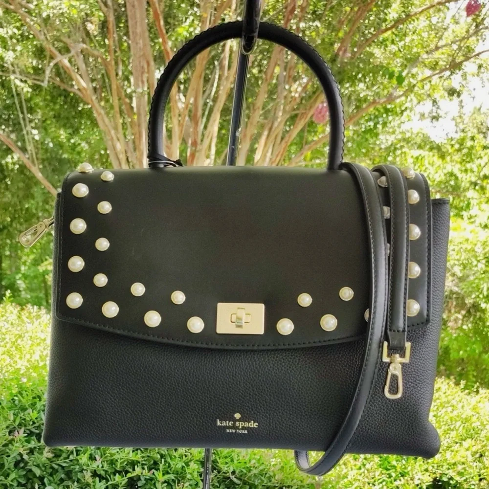 KATE SPADE 2pc Matching Set Bundle Large Purse Turn-lock Purse & Wallet